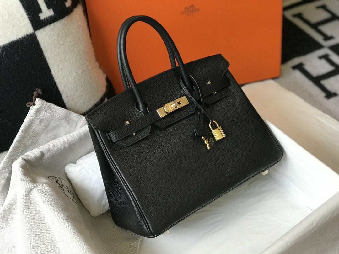 Hermes Handle Bag 30cm Black