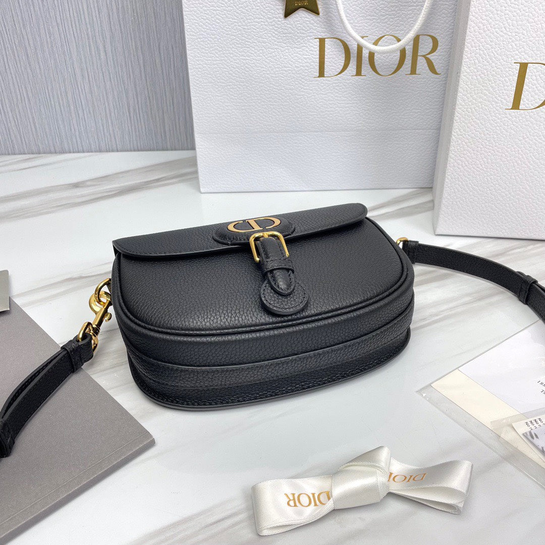 Dior Medium Bobby Bag Black M9319 size 22x6x17 cm