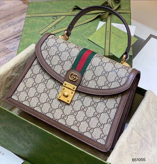 Bolsa Gucci Ophidia Web Top Handle