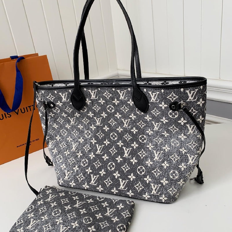 LV Louis Vuitton Neverfull MM Tote Bag