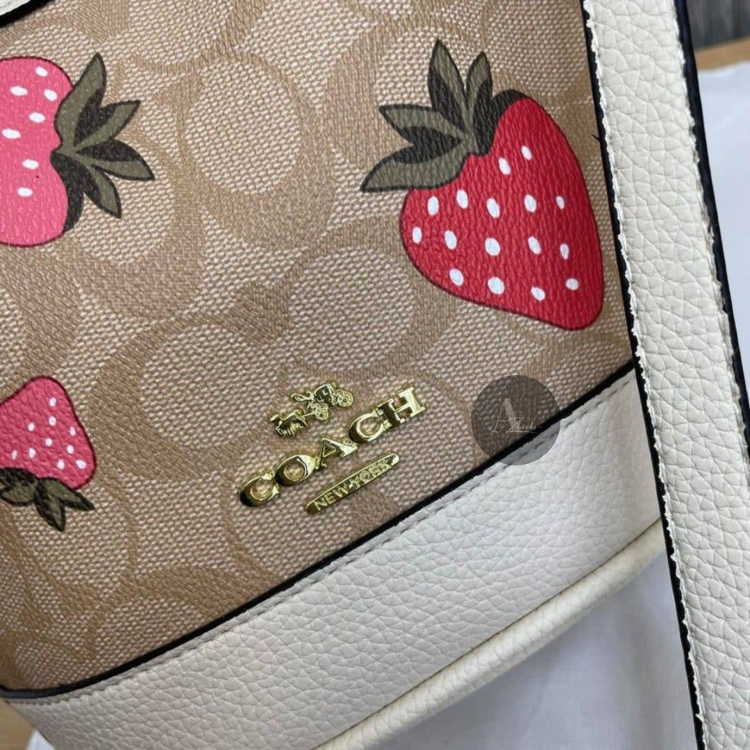 Coa Strawberry Bucket Bag