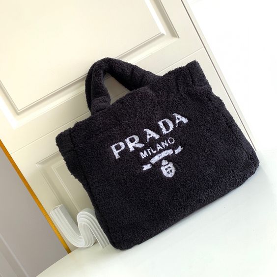 Terry Tote Prada Bag In Black