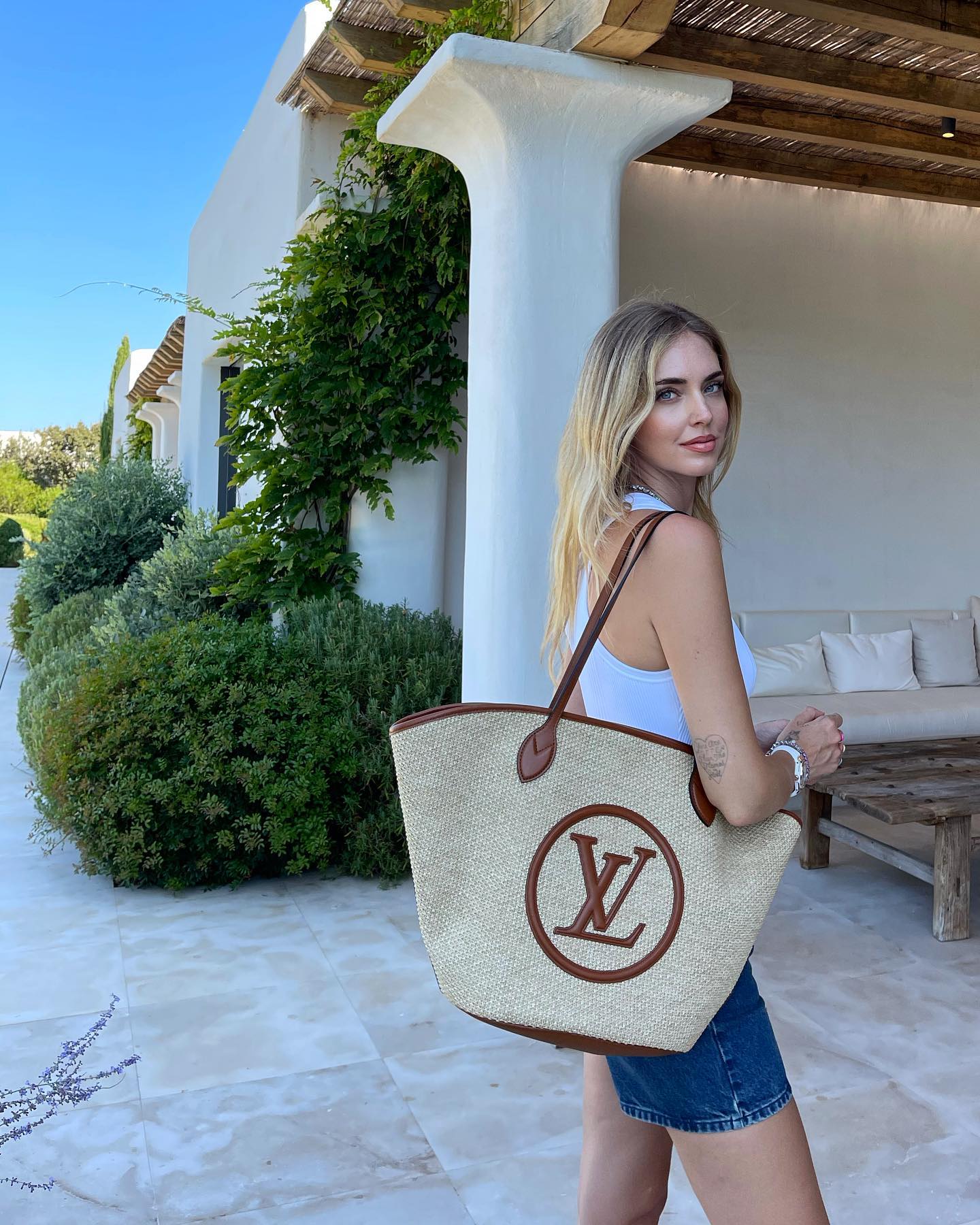 Louis Vuitton Straw Bag 50cm