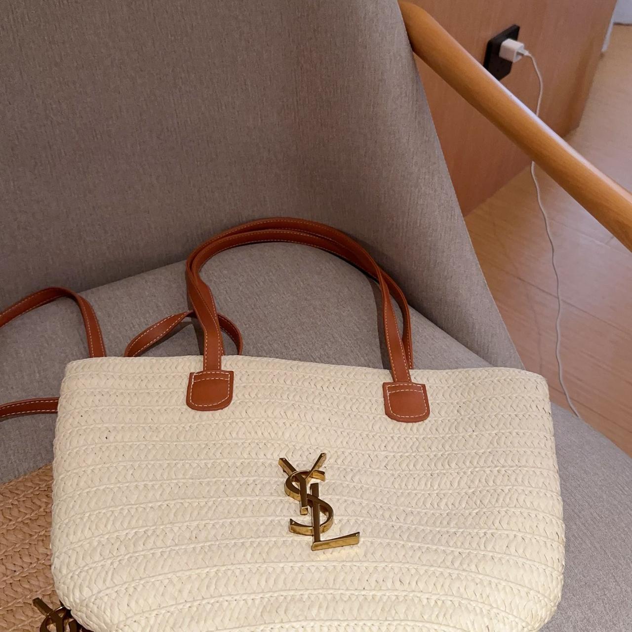 SAINT LAURENT ysl straw basket tote bag Tote