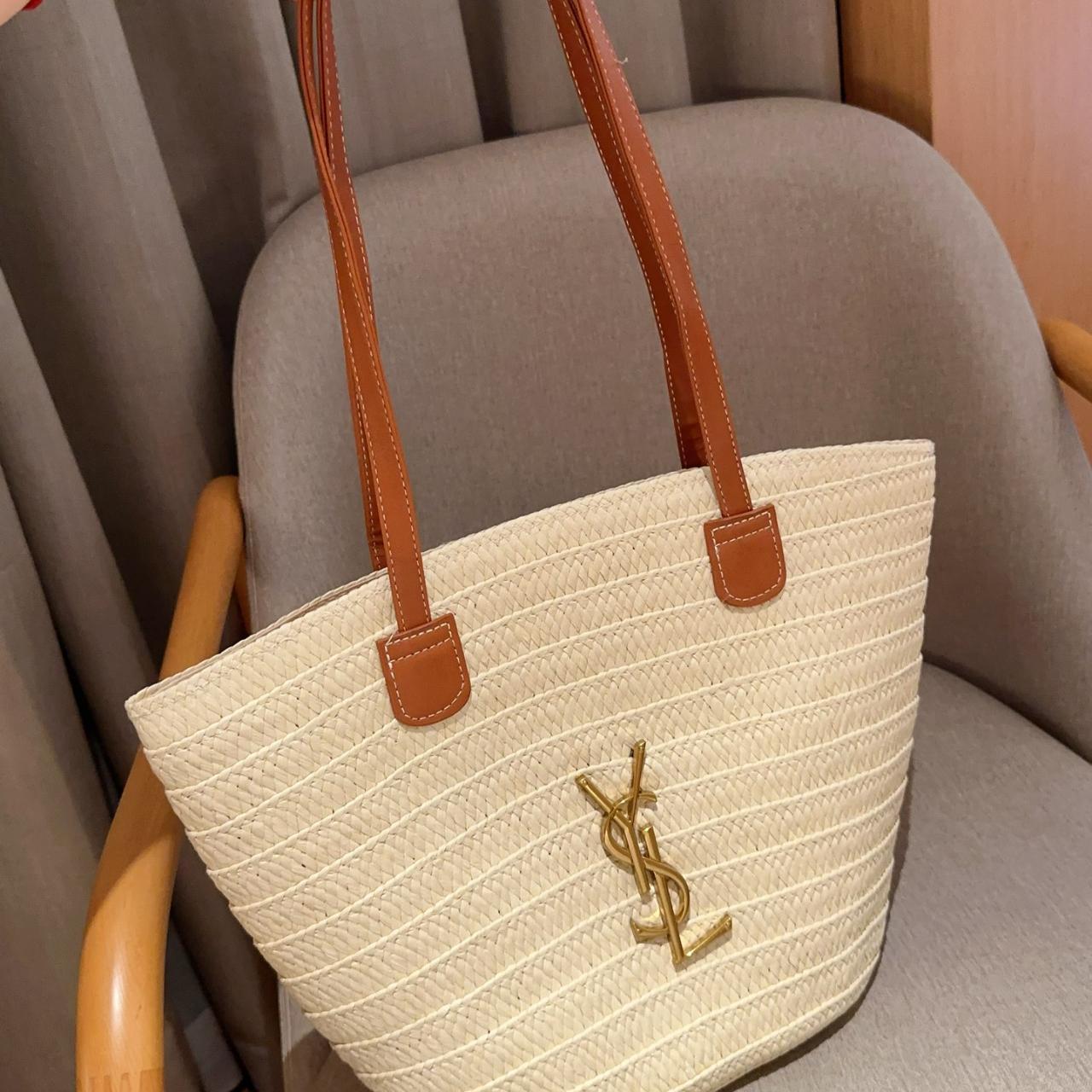 SAINT LAURENT ysl straw basket tote bag Tote