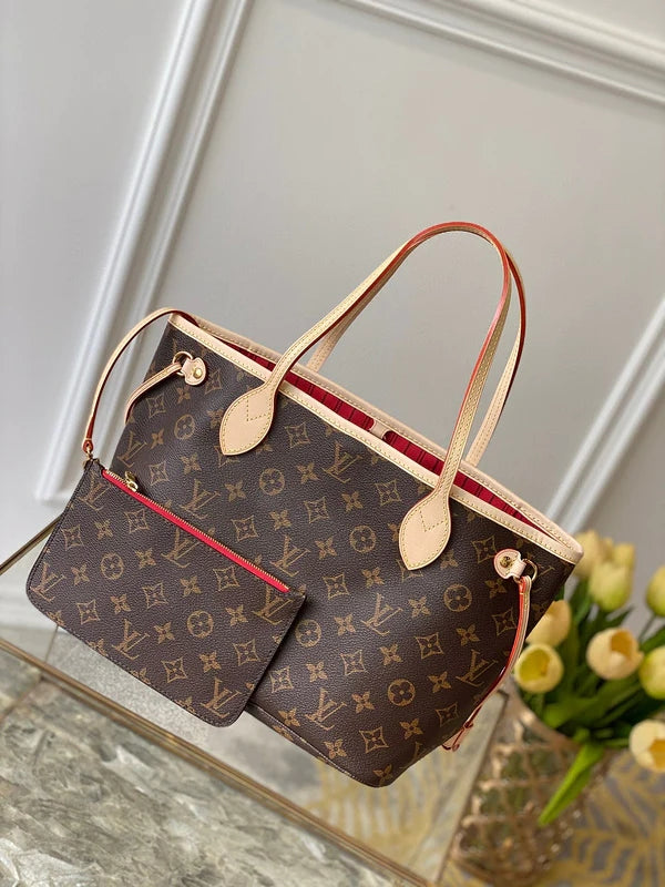 Louis Vuitton Tote Leather Bag