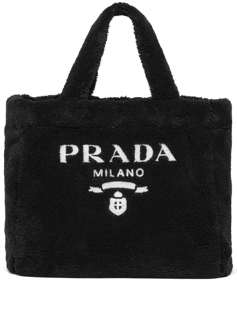 Terry Tote Prada Bag In Black