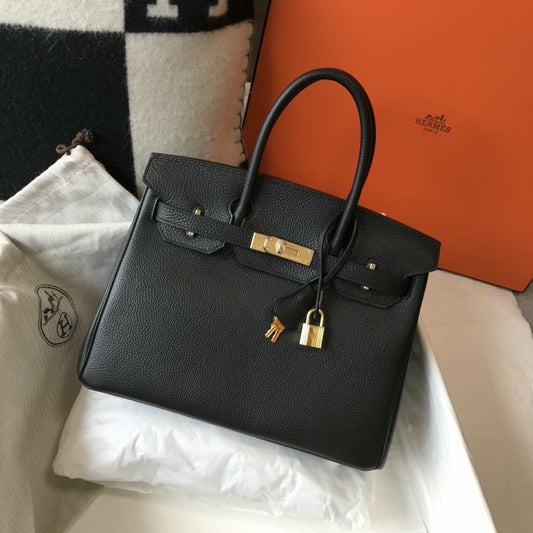 Hermes Handle Bag 30cm Black