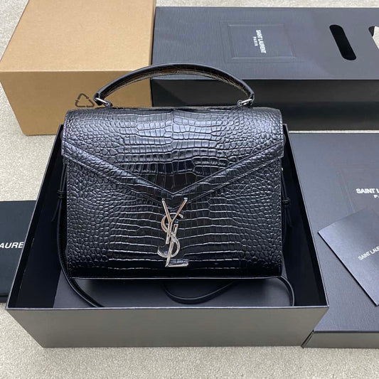 Authentic Saint Laurent CASSANDRA Top Handle Bag 578000  24×20x11cm