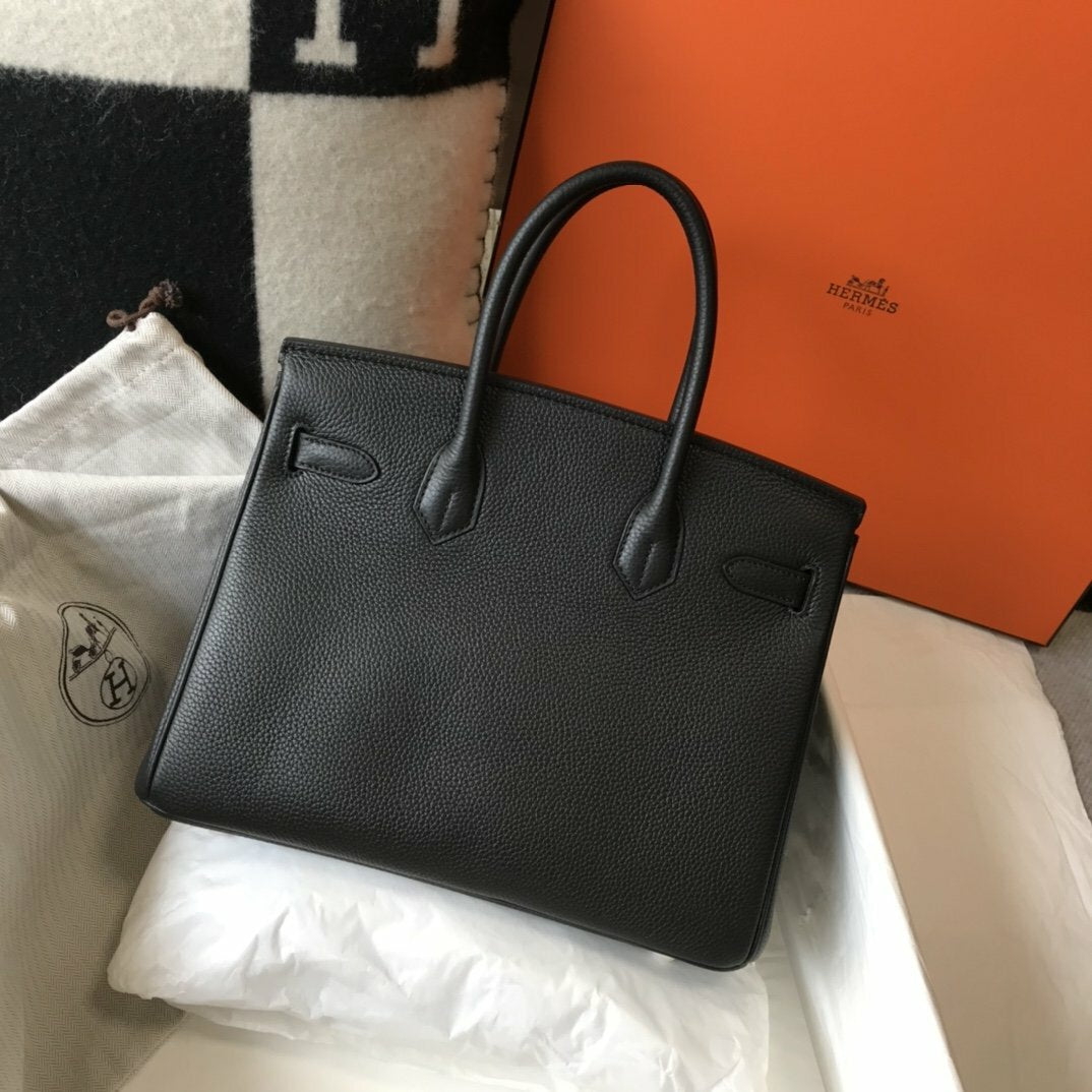 Hermes Handle Bag 30cm Black