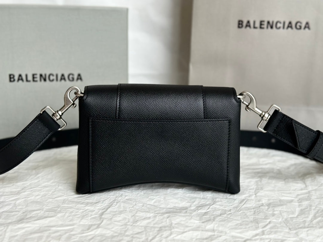 Balenciaga Downtown Crossbody Black Bag - 20x5x13cm