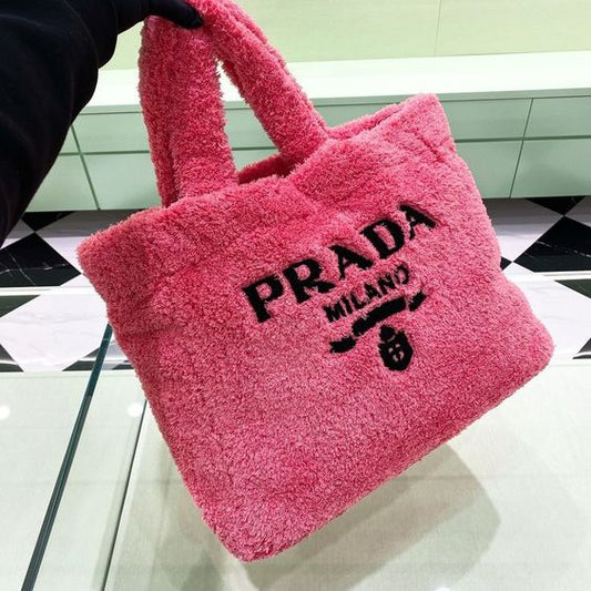 Terry Tote Prada Bag In pink