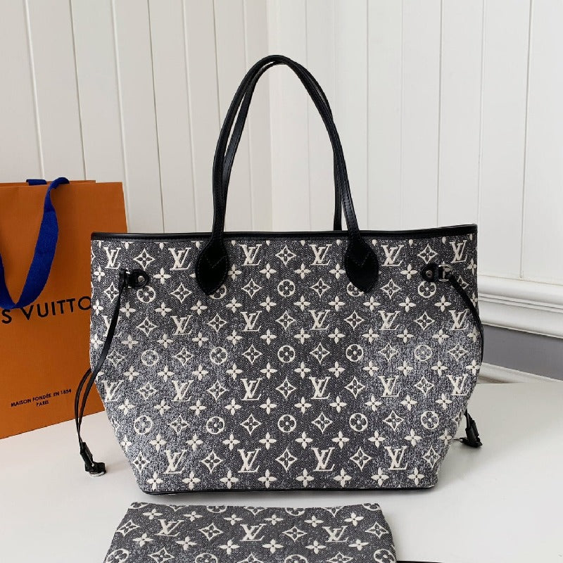 LV Louis Vuitton Neverfull MM Tote Bag