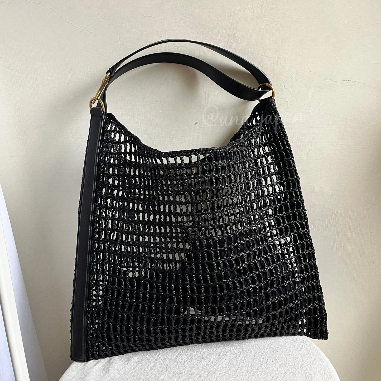 SAINT LAURENT YSL Raffia tote Bag