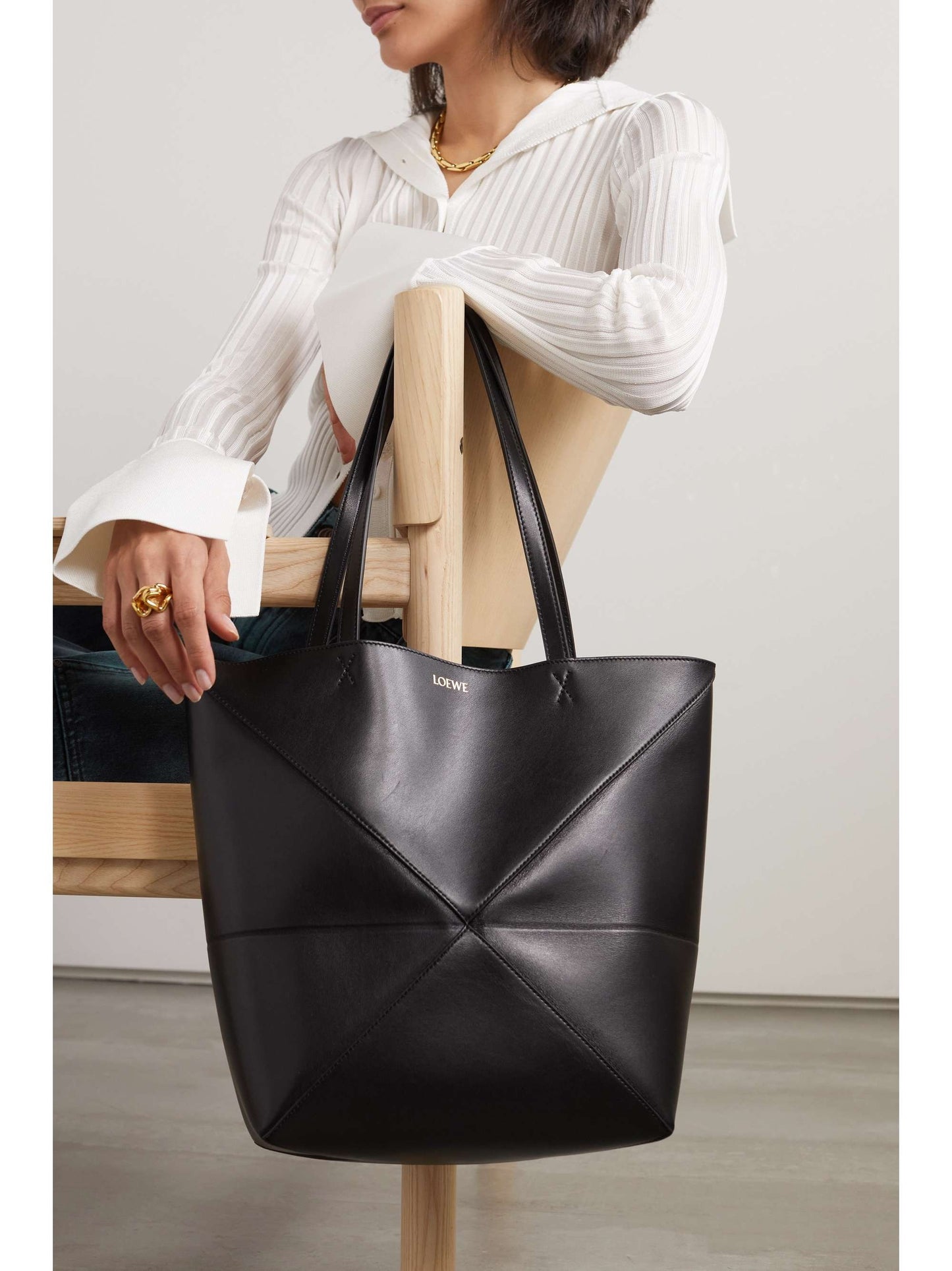 LOEWE Puzzle Fold convertible medium leather tote