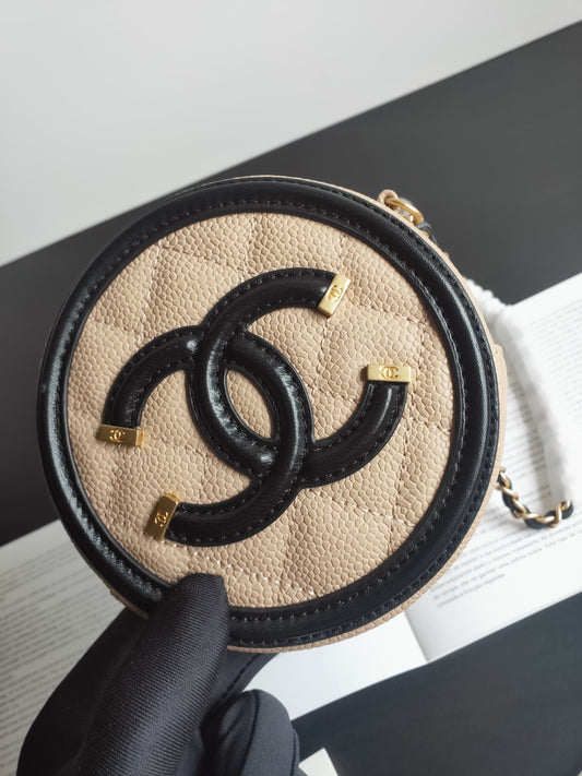 Chanel Around CC Filigree Beige - 12cm