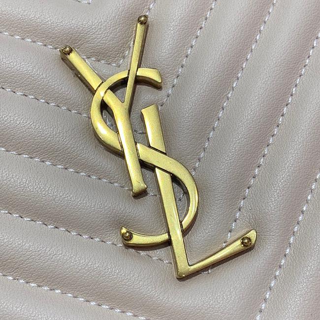 YSL LouLou Camera Bag 23 Beige Gold 23x16x6cm