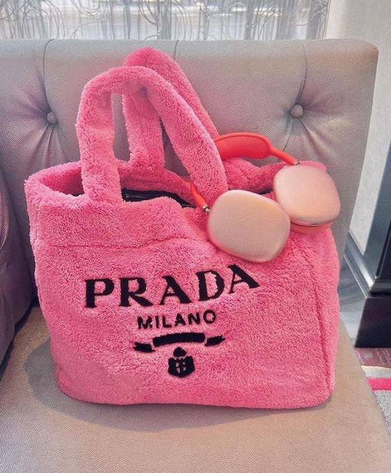 Terry Tote Prada Bag In pink