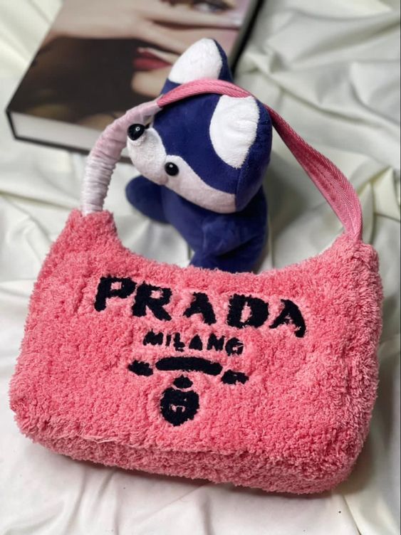 Prada Terry Cloth Mini Bag In Pink