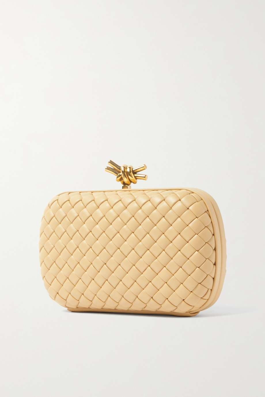 BOTTEGA VENETA Knot padded intrecciato leather clutch