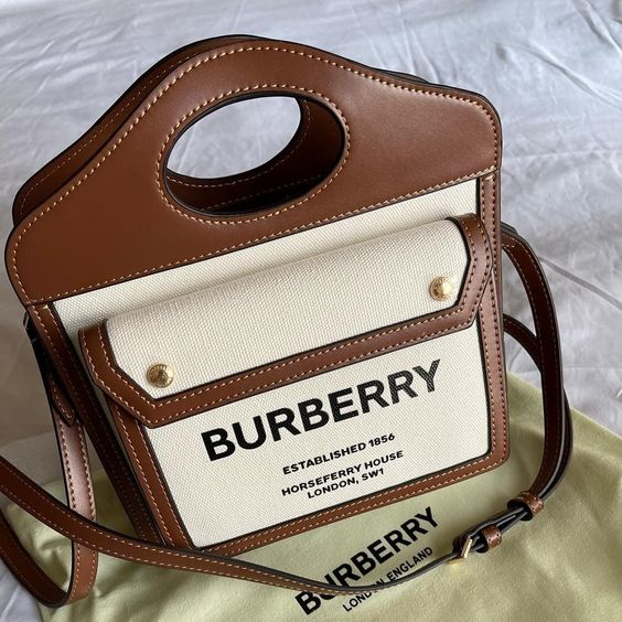 Burberry  Cassandra Mini Leather Handle Bag