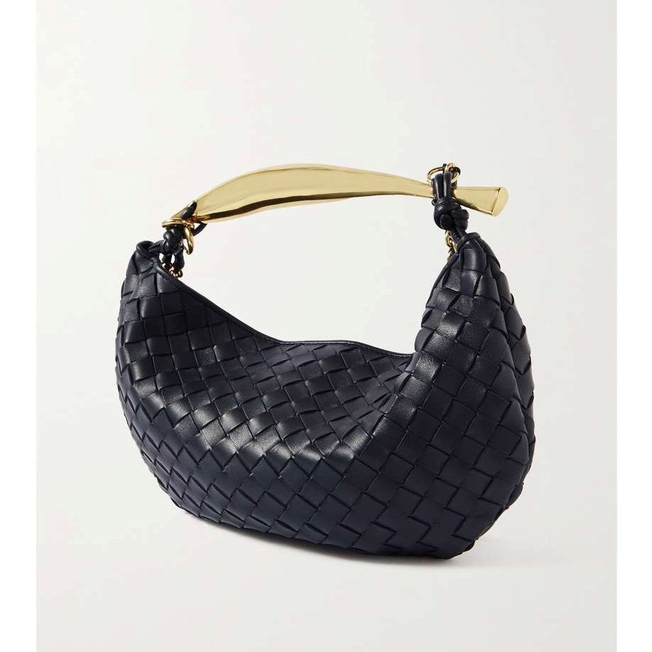 BOTTEGA VENETA Sardine With Chain small intrecciato leather shoulder bag