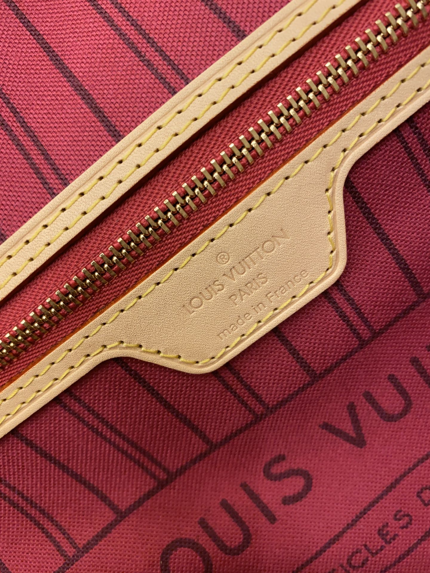 Louis Vuitton Tote Leather Bag