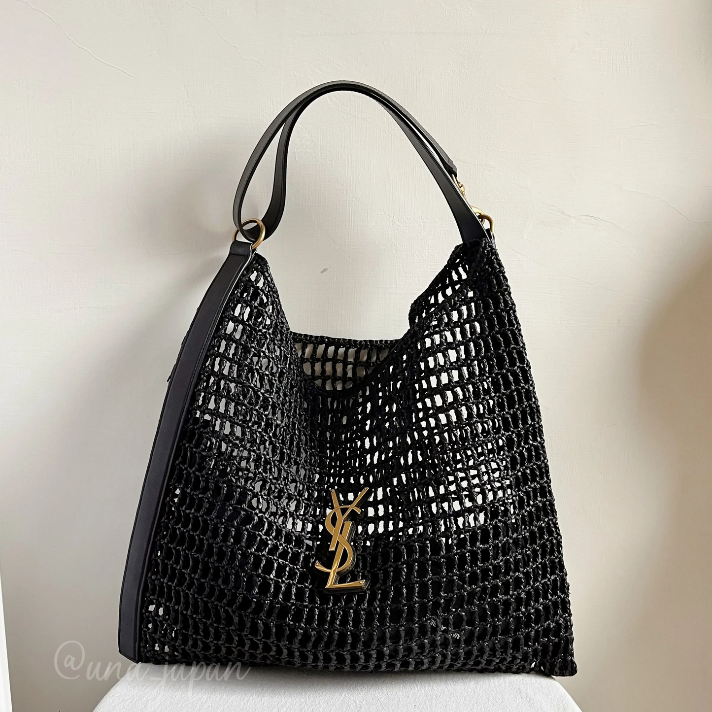 SAINT LAURENT YSL Raffia tote Bag