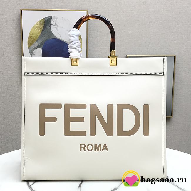 Fendi Tote 40cm White