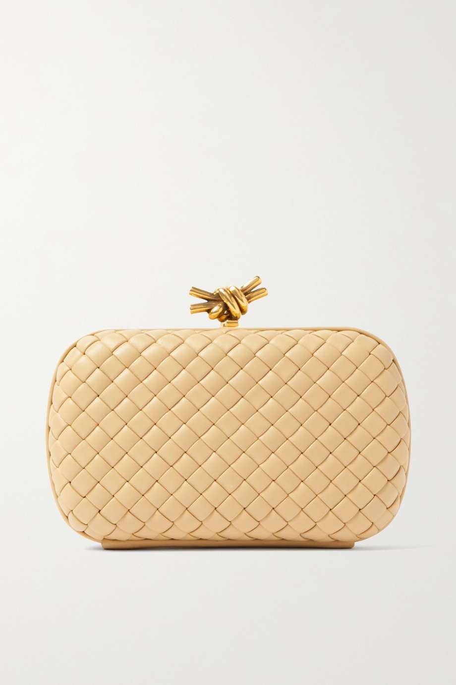 BOTTEGA VENETA Knot padded intrecciato leather clutch