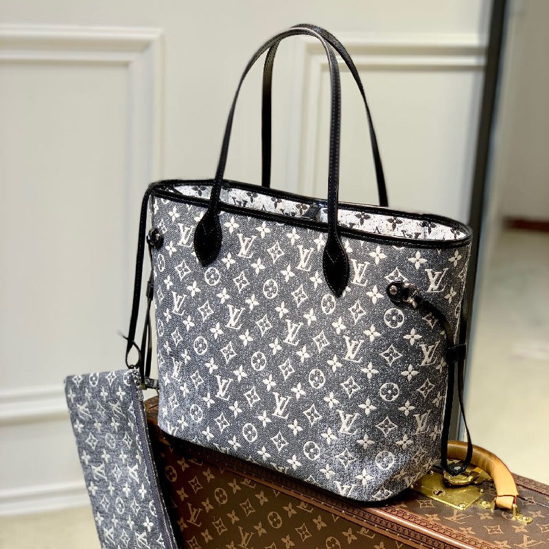 LV Louis Vuitton Neverfull MM Tote Bag