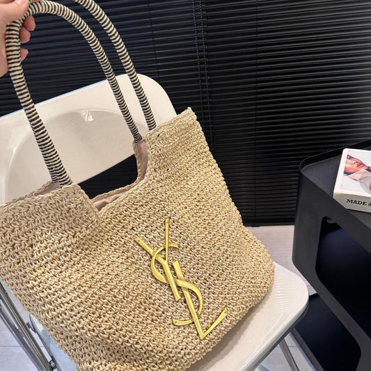 SAINT LAURENT YSL Raffia Bag