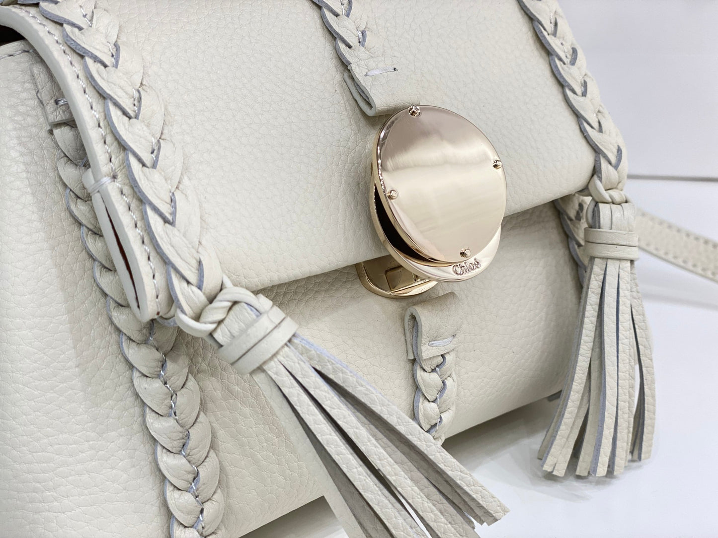 Chloe Penelope Mini White Bag - 22x14x9cm