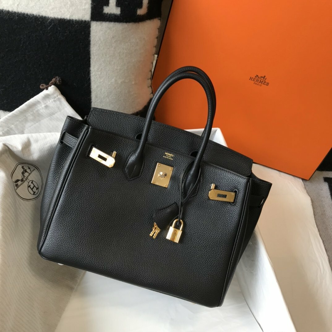 Hermes Handle Bag 30cm Black