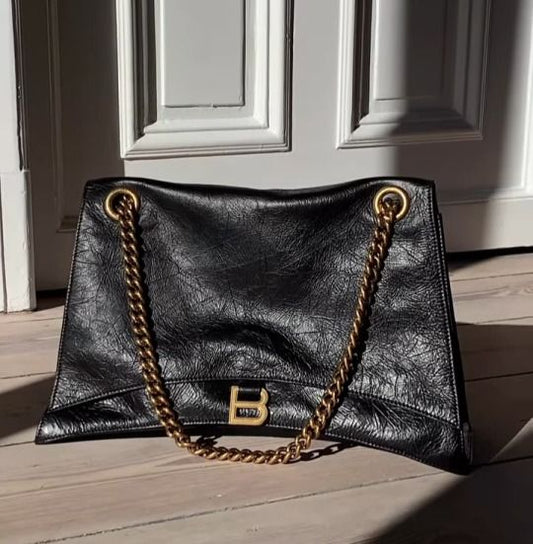 BALENCIAGA Black Leather Handbag