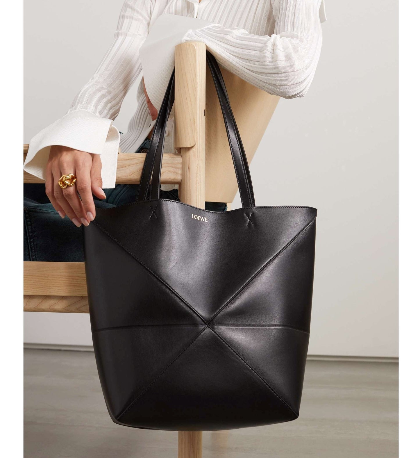 LOEWE Puzzle Fold convertible medium leather tote