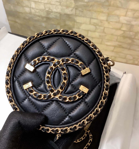 Chanel Around CC Filigree Goatskin - 12cm