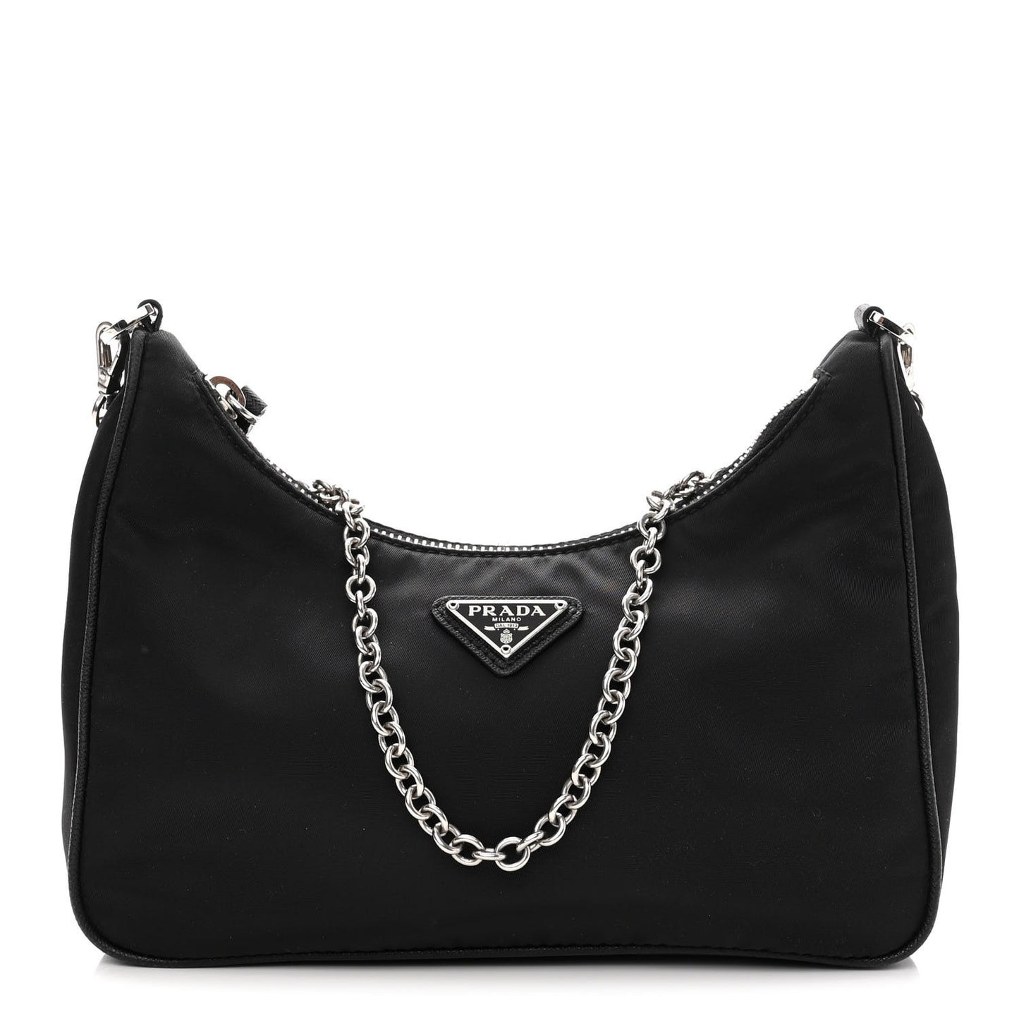 PRADA Nylon Re-Edition 2005 Shoulder Bag Black