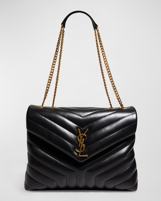 Saint Laurent Loulou Medium YSL Chain Shoulder Bag