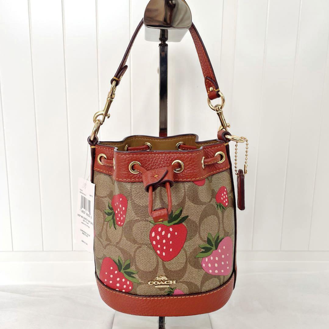 Coa Strawberry Bucket Bag